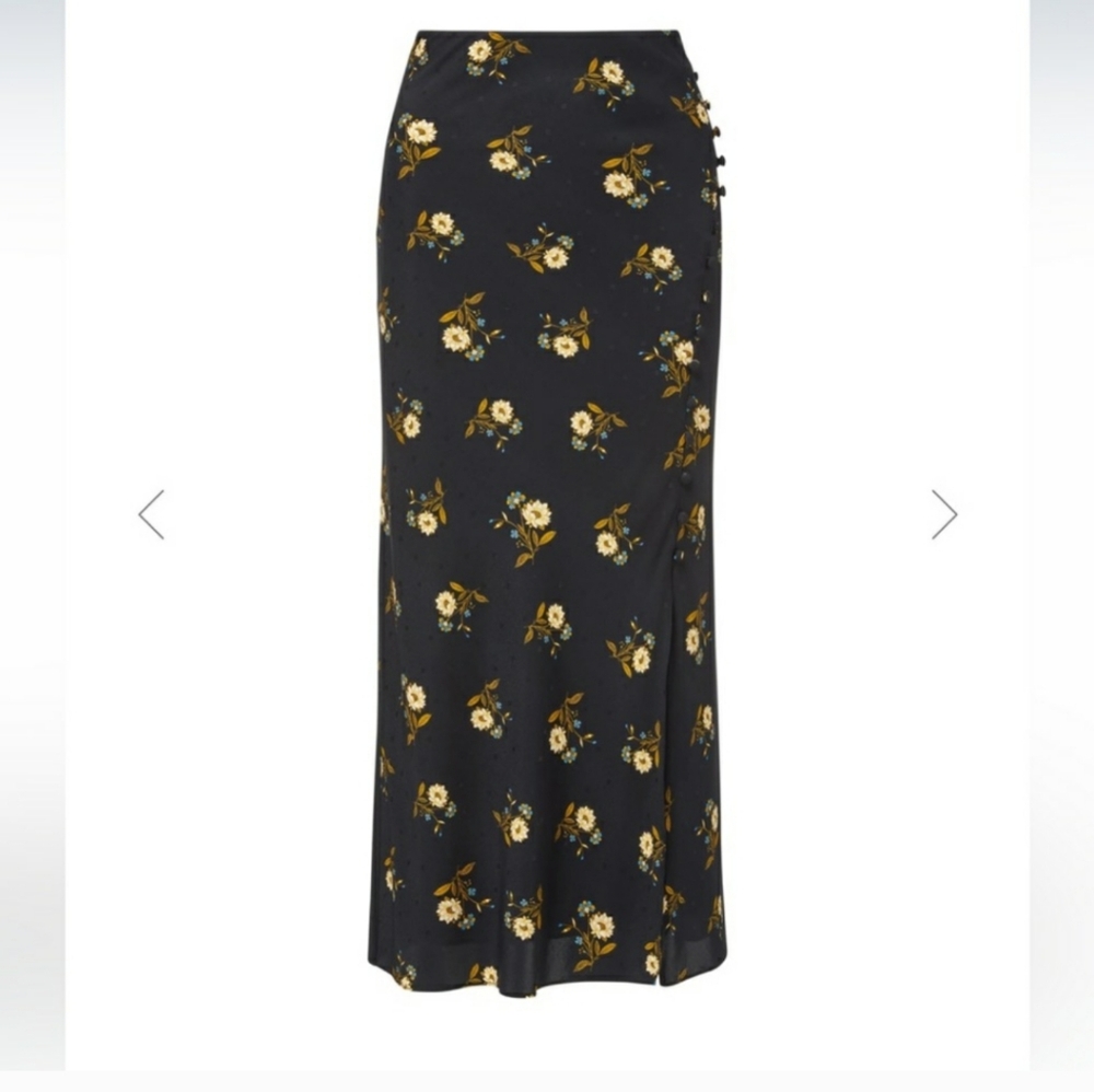 Veronica Beard Franconia Floral Skirt Size 4 - Picture 11 of 13